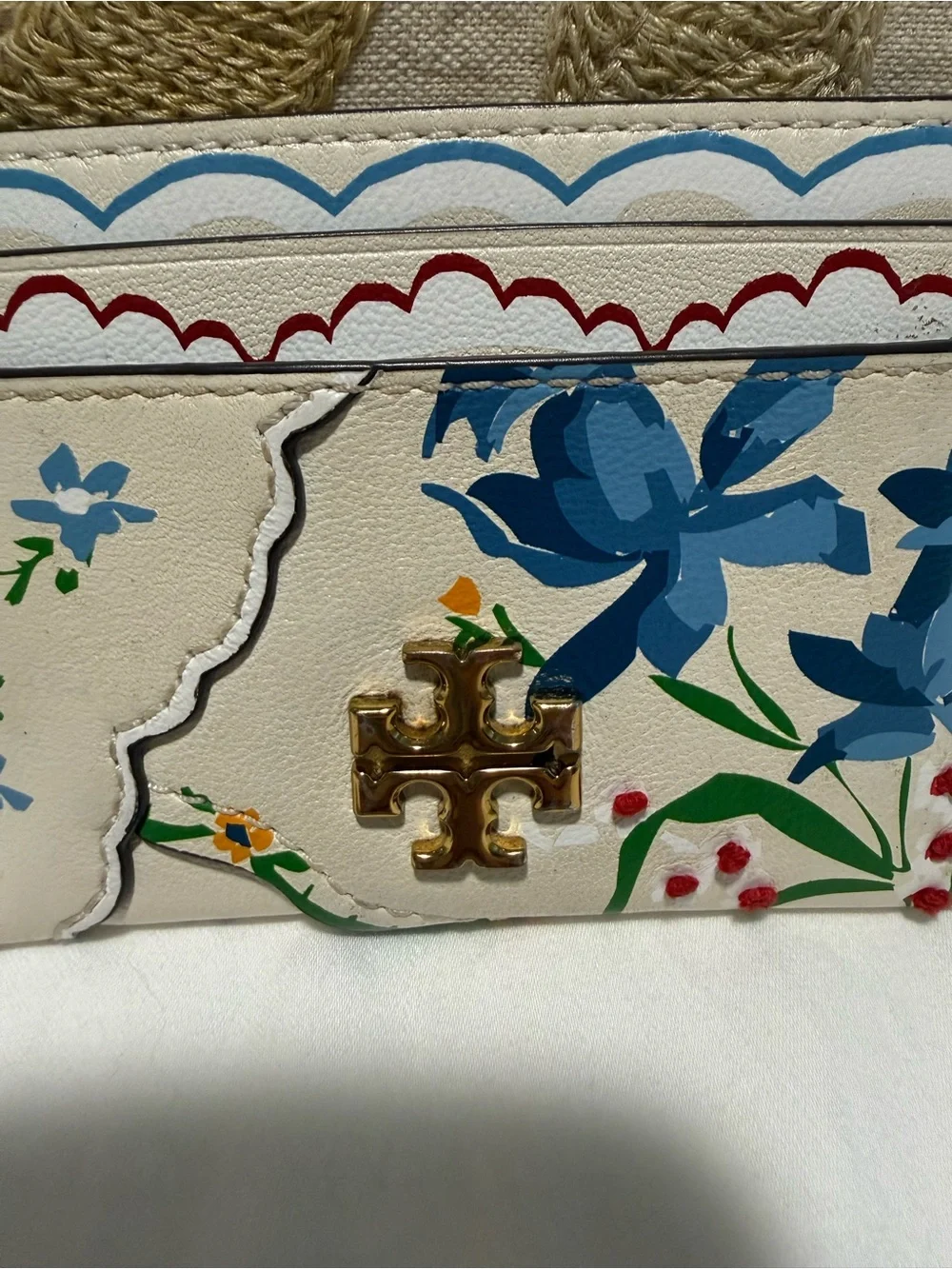 RARE Tory Burch Kira Mixed-Floral Purse and Card Holder